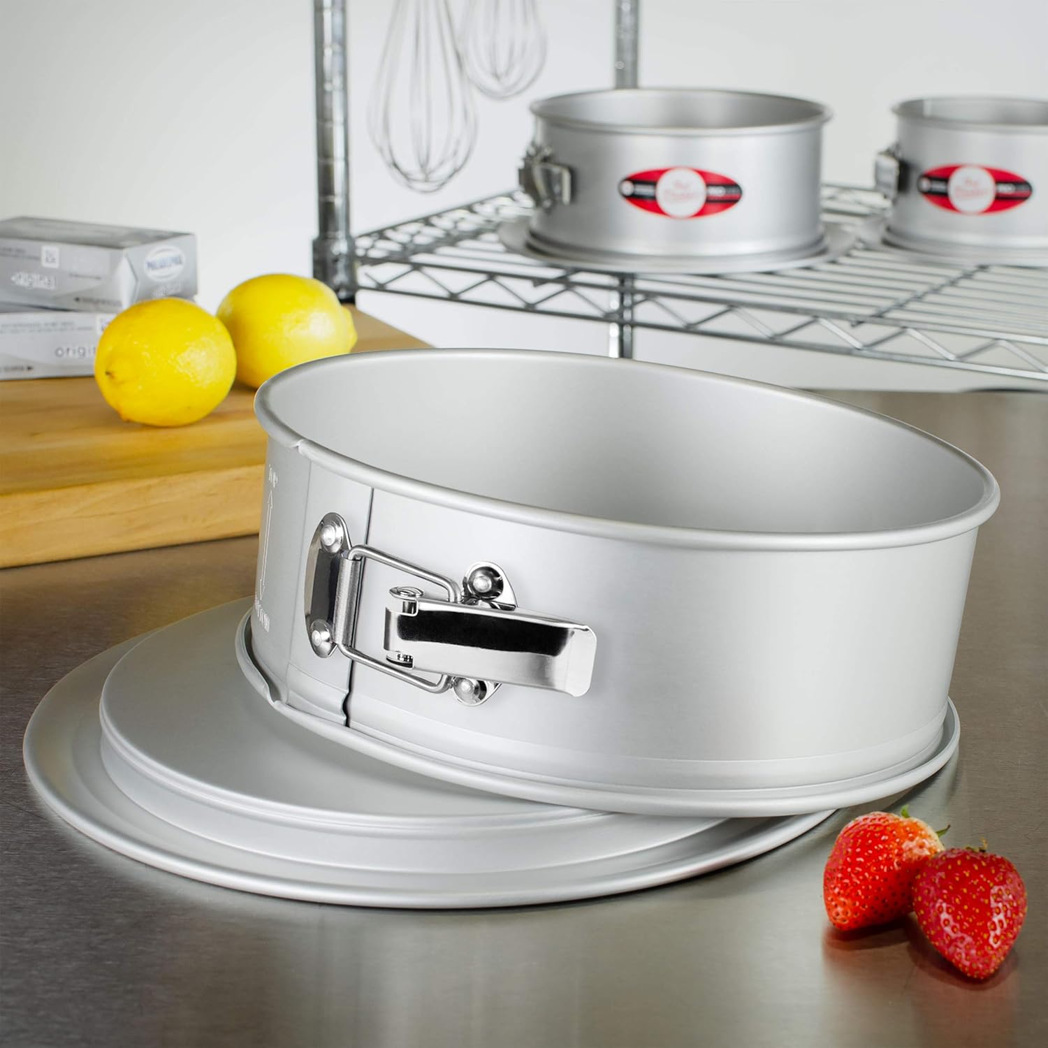 Fat Daddio’s PSF-113 Molde desmontable de aluminio anodizado, 11 x 3 pulgadas