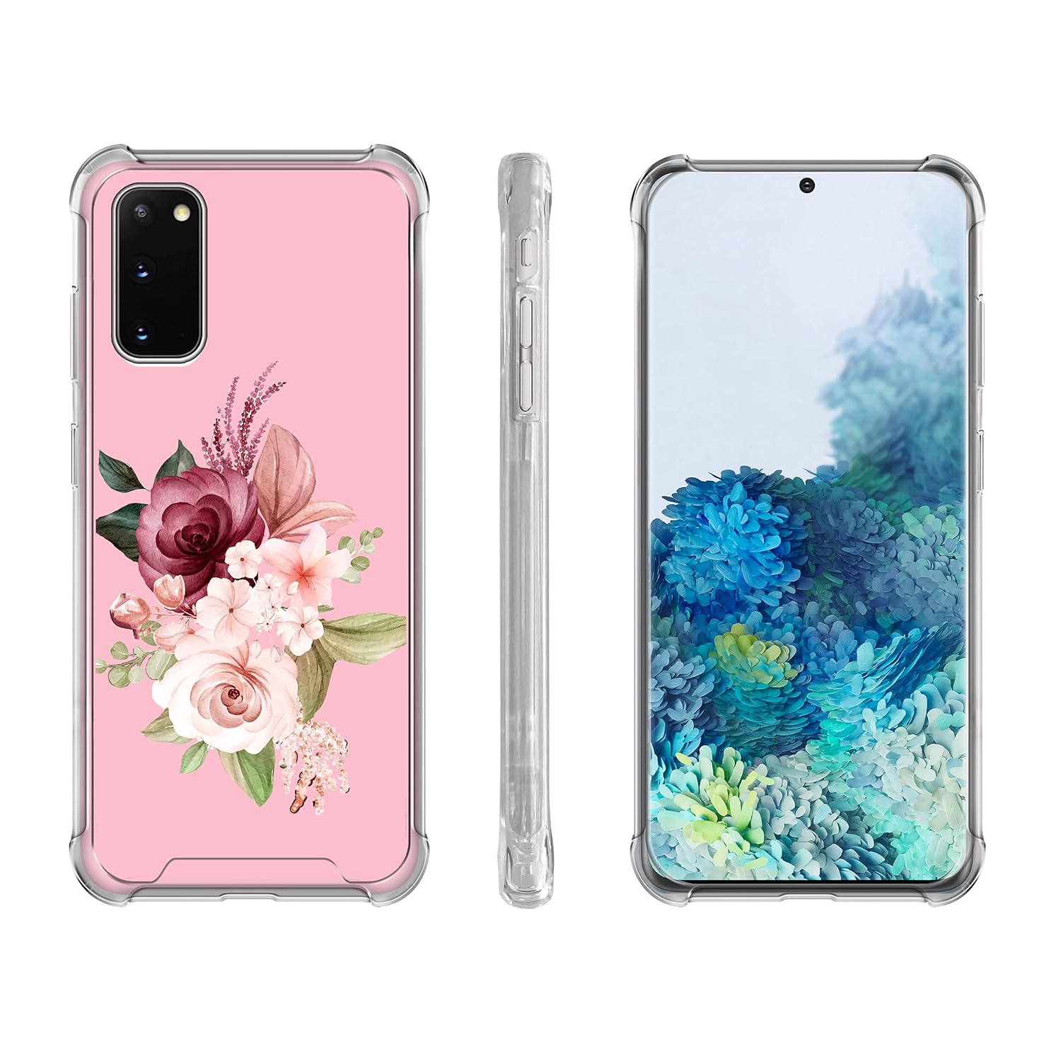 Name Personalized Cover For Samsung Galaxy S23 Plus S22 Ultra Custom Galaxy S22 S21 S20 Case Name Initials Monogrammed Clear Phone Handwriting