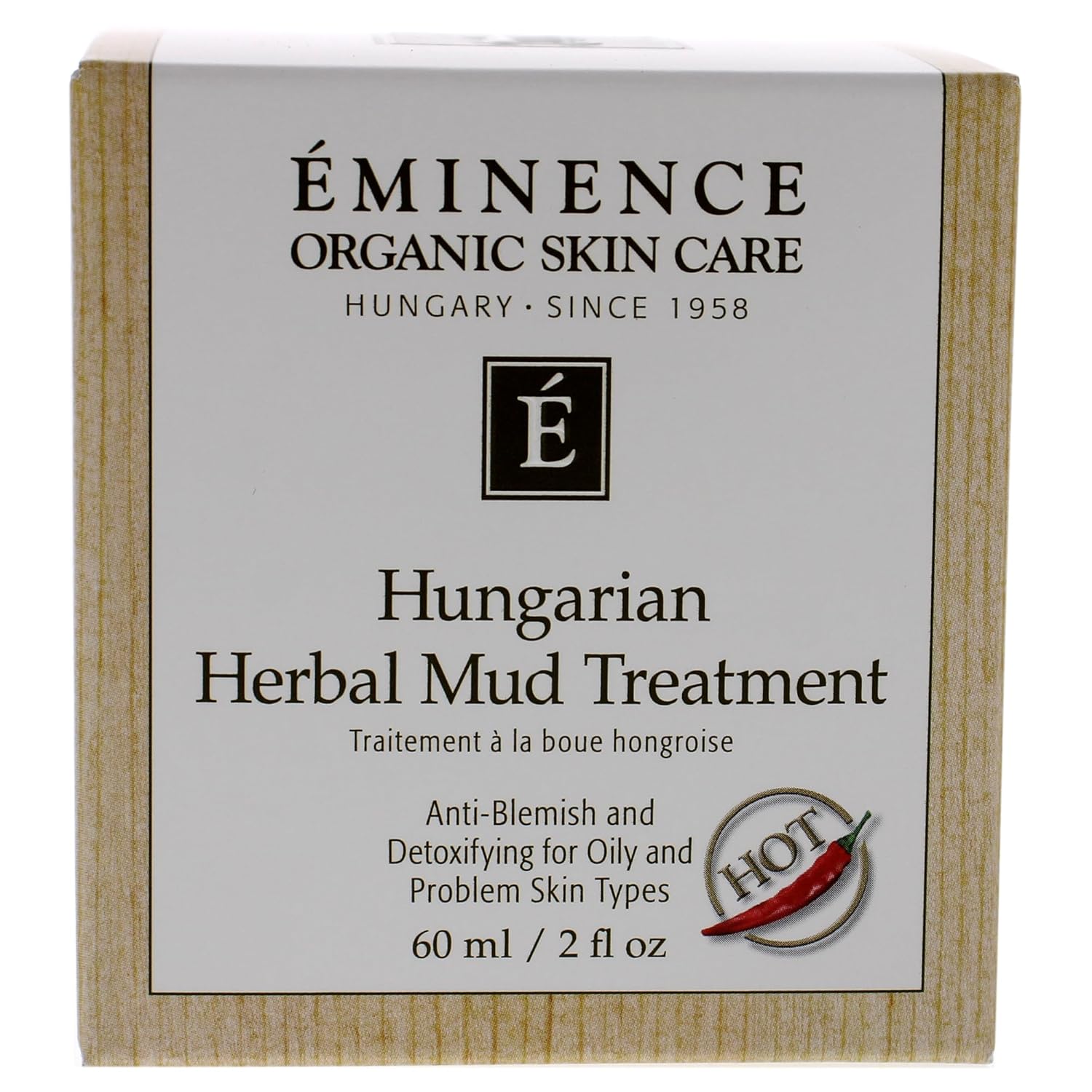 Eminence Organic Skincare Tratamiento de barro herbal húngaro – 2.0 fl oz  2 oz, 2 onzas, (247Em)