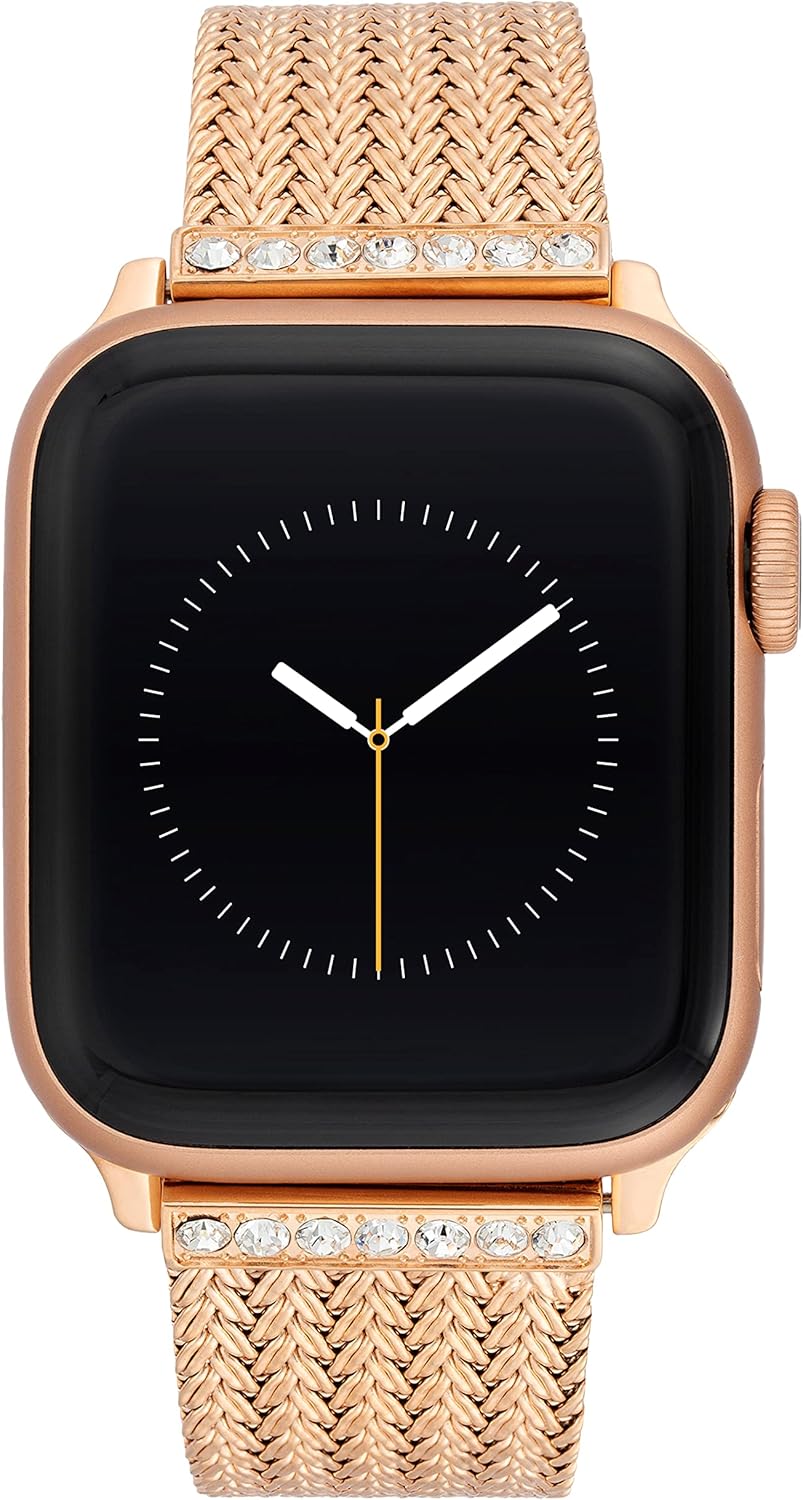 WITHit Anne Klein – Correa de malla para Apple Watch, segura, ajustable, correa de repuesto para Apple Watch, se adapta a la mayoría de las muñecas