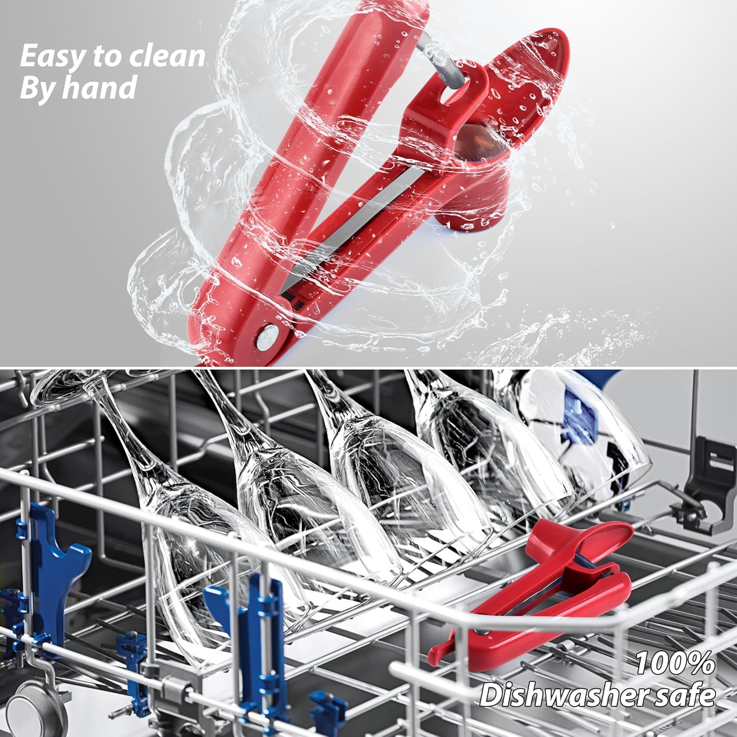 Cherry Pitter – Herramienta para eliminar semillas de cereza Makmzoon – Rojo