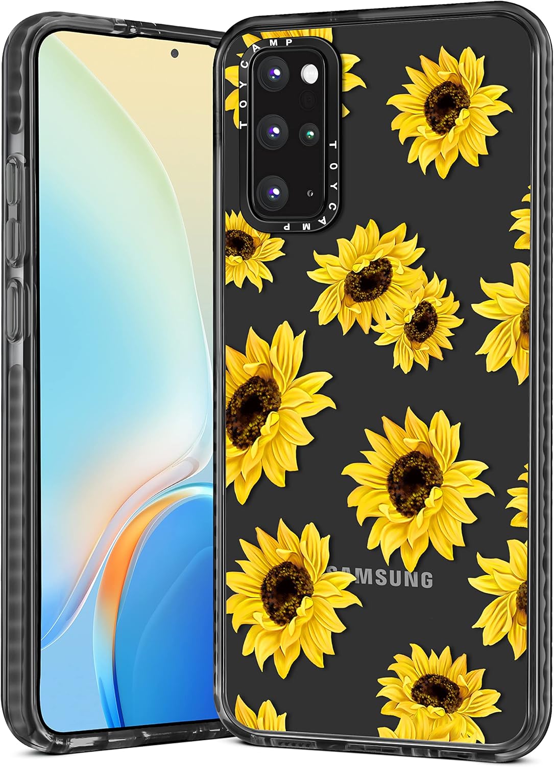 Toycamp Funda para Samsung Galaxy S20 Plus para mujer, diseño femenino con estampado floral de girasol, para niñas y adolescentes, (6.7 pulgadas),