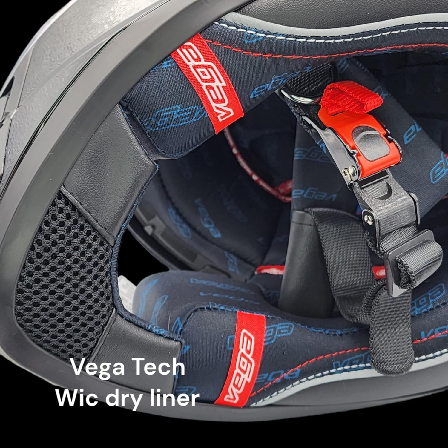 Vega Air GPX – Casco de cara completa, negro mate, talla M