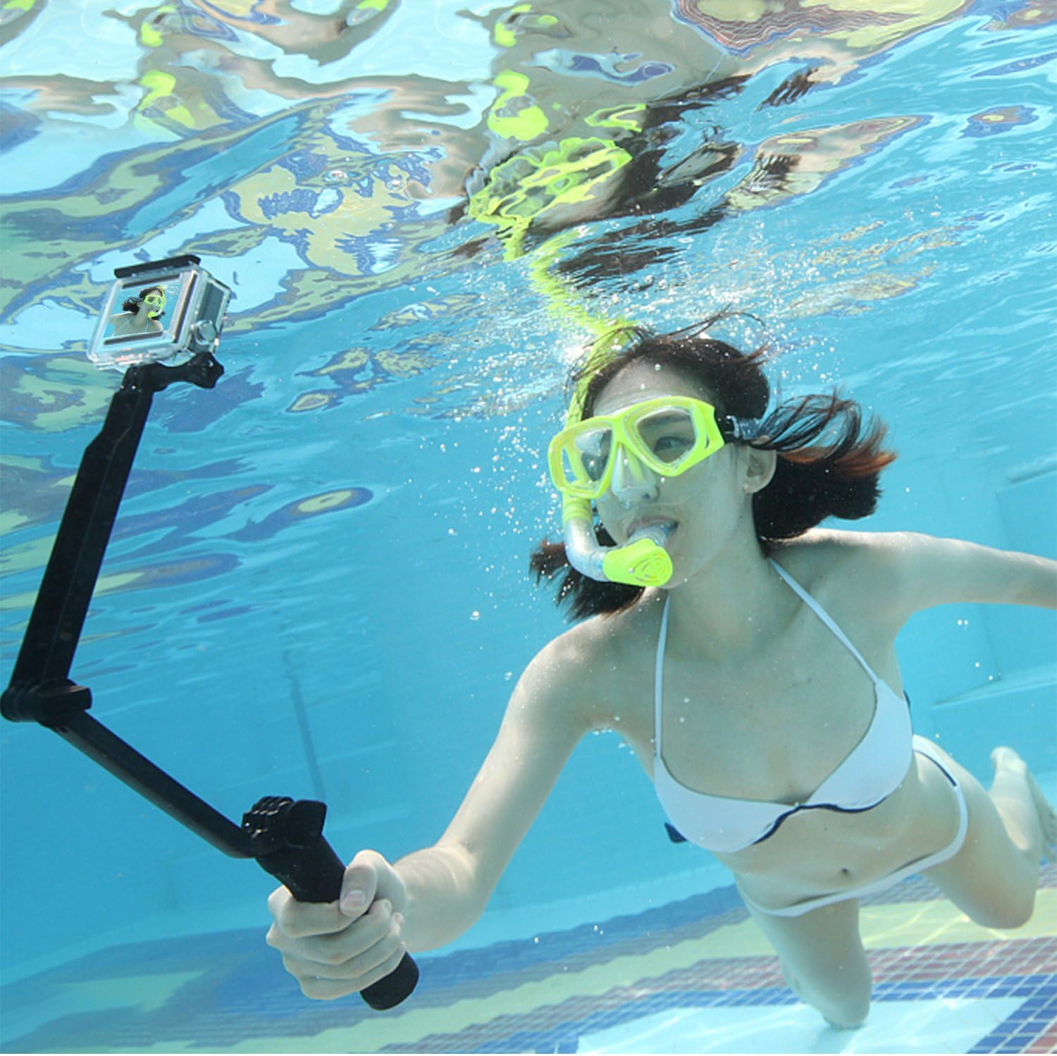 Haoyou carcasa funda resistente al agua carcasa de buceo para GoPro Hero 5Hero 6Hero 2018resistente al agua hasta 180ft (60.1yard)