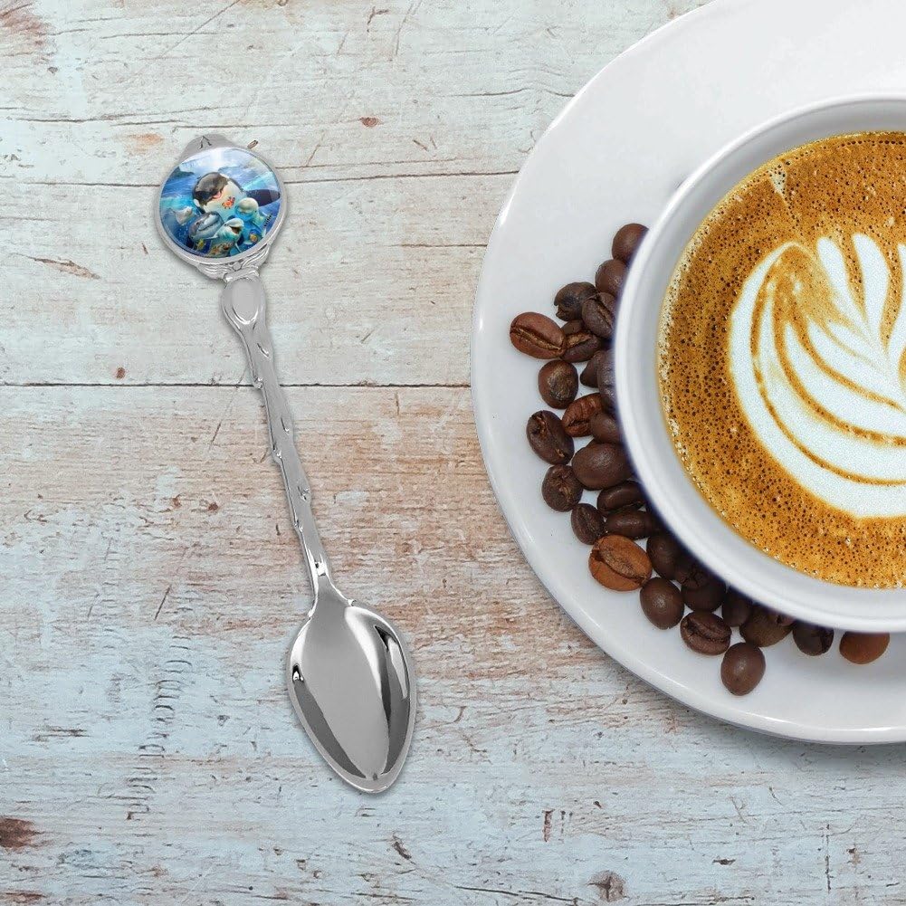 Niagara Falls New York Canada Selfie Orca Shark Dolphin Novedad Coleccionable Demitasse Tea Coffee Spoon