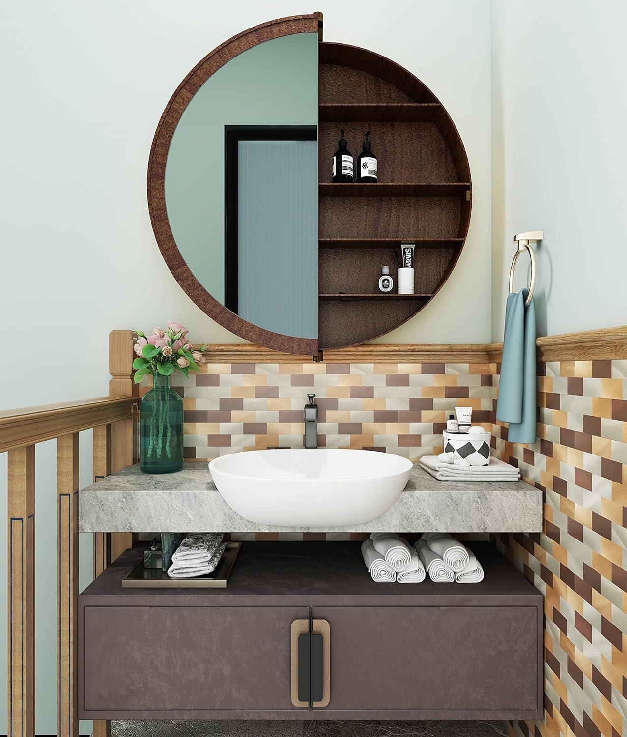 Yipscazo – Salpicaduras de azulejos de acero inoxidable para pared de cocina
