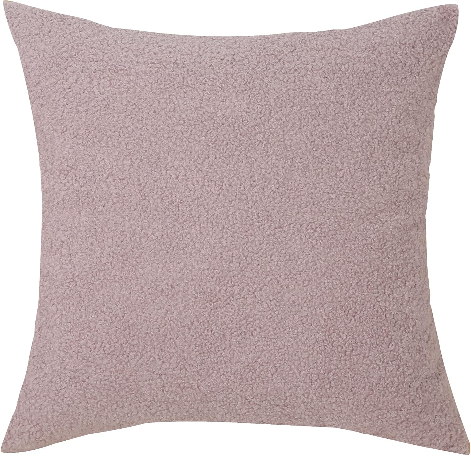 TangDepot Paquete de 2 fundas de almohada lujosas y esponjosas de piel de oveja sintética, fundas de almohada cuadradas, fundas de almohada para