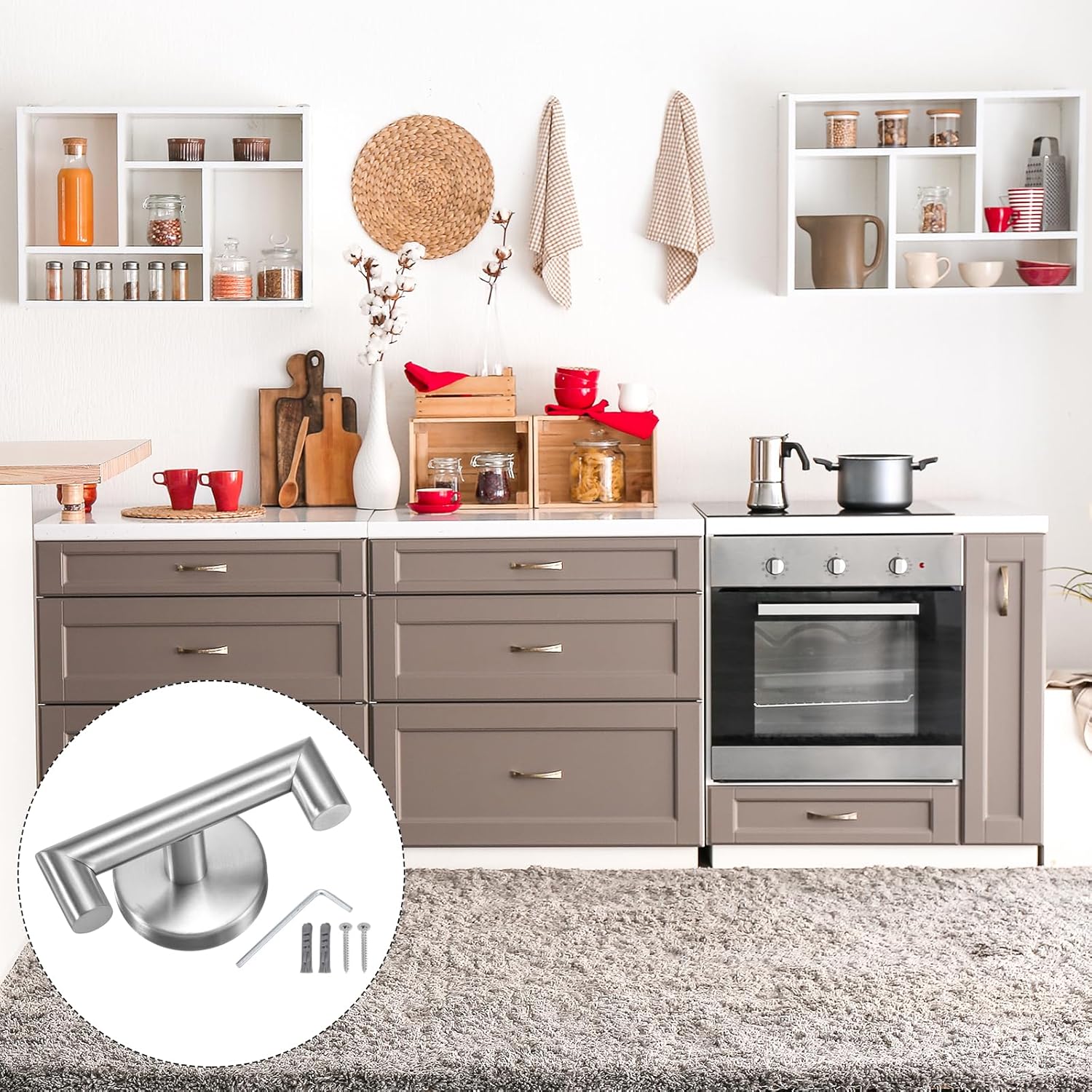 uxcell Gancho de baño, 1 gancho de acero inoxidable impermeable para toallabata con tornillos para cocina, puerta, gabinete, baño, vestíbulos,