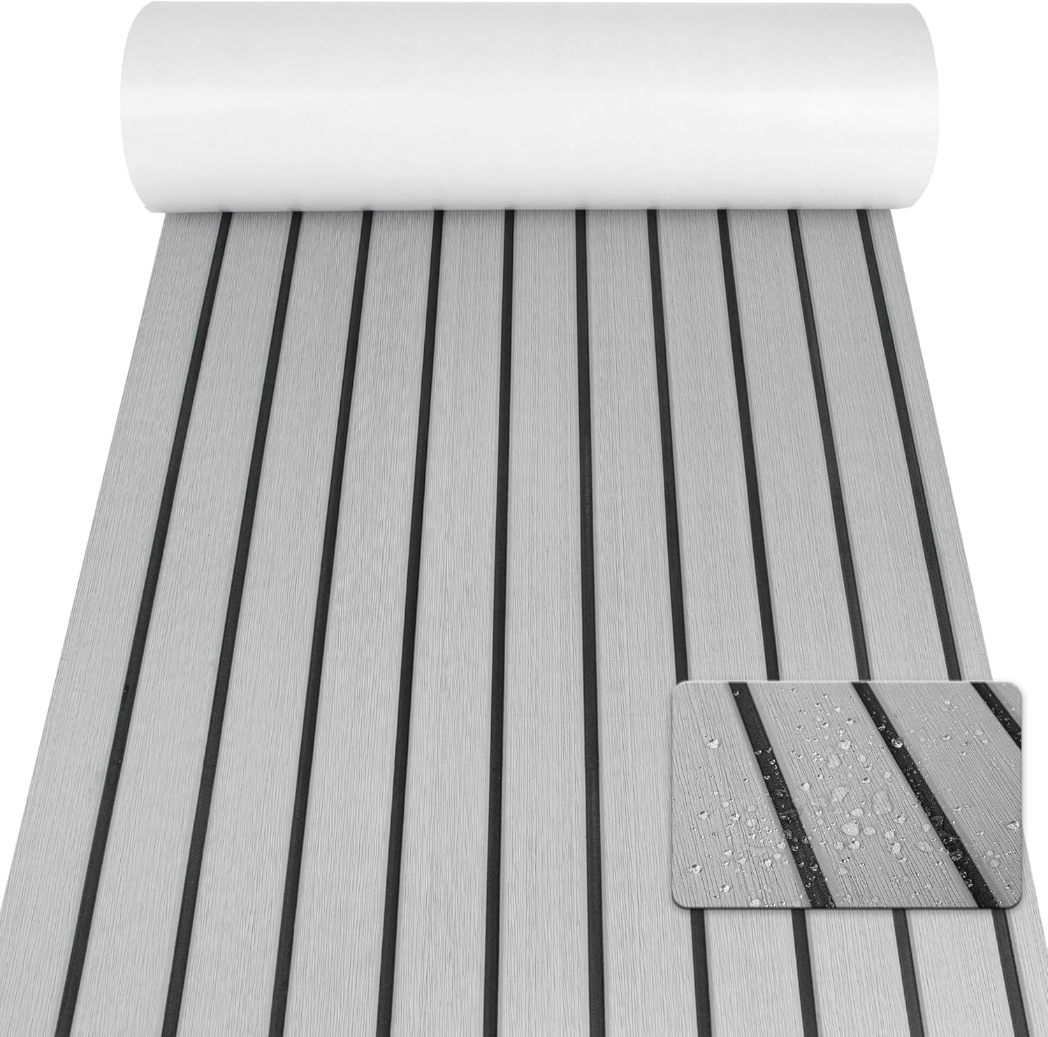 BETOVV 3M – Suelo de espuma EVA autoadhesiva para lanchas de 96 x 26, 36 y 48 pulgadas, tapete antideslizante para lanchas de motor, suelo
