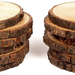 Alpha Living Home Juego de 12 posavasos de madera para protección de mesa, posavasos para exteriores, juego de 12 posavasos rectangulares para Alpha Living Home Juego de 12 posavasos de madera para protección de mesa, posavasos para exteriores, juego de 12 posavasos rectangulares para