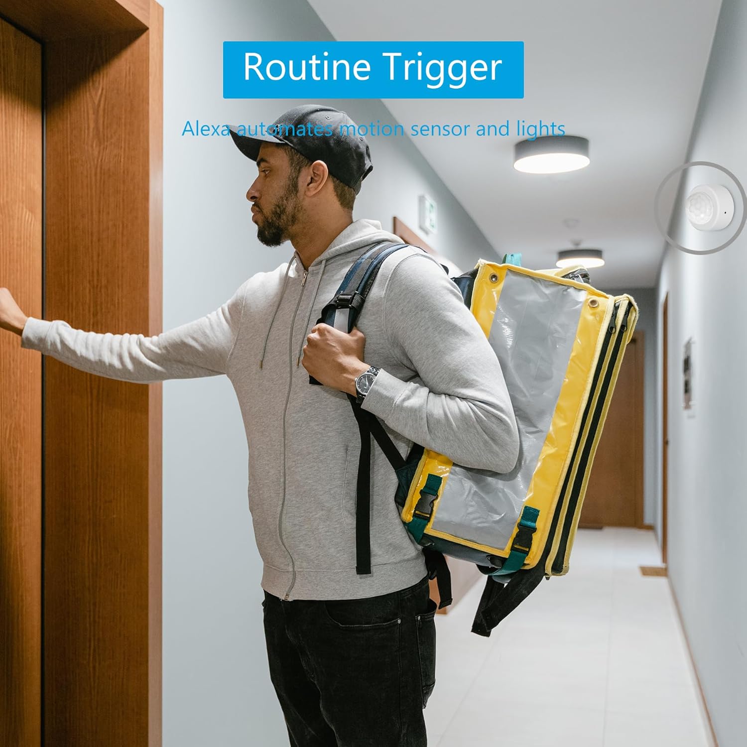 Zigbee Motion Sensor (2-Pack),Requires zigbee hub, configurable DIY Portable Presence Detector Compatible with Home Assistant, Hubitat and Alexa