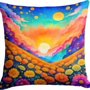 Caroline’s Treasures DAC1975PW1414 – Almohada decorativa de tela de caléndulas coloridas, lavable a máquina, almohada decorativa para interiores y Caroline’s Treasures DAC1975PW1414 – Almohada decorativa de tela de caléndulas coloridas, lavable a máquina, almohada decorativa para interiores y