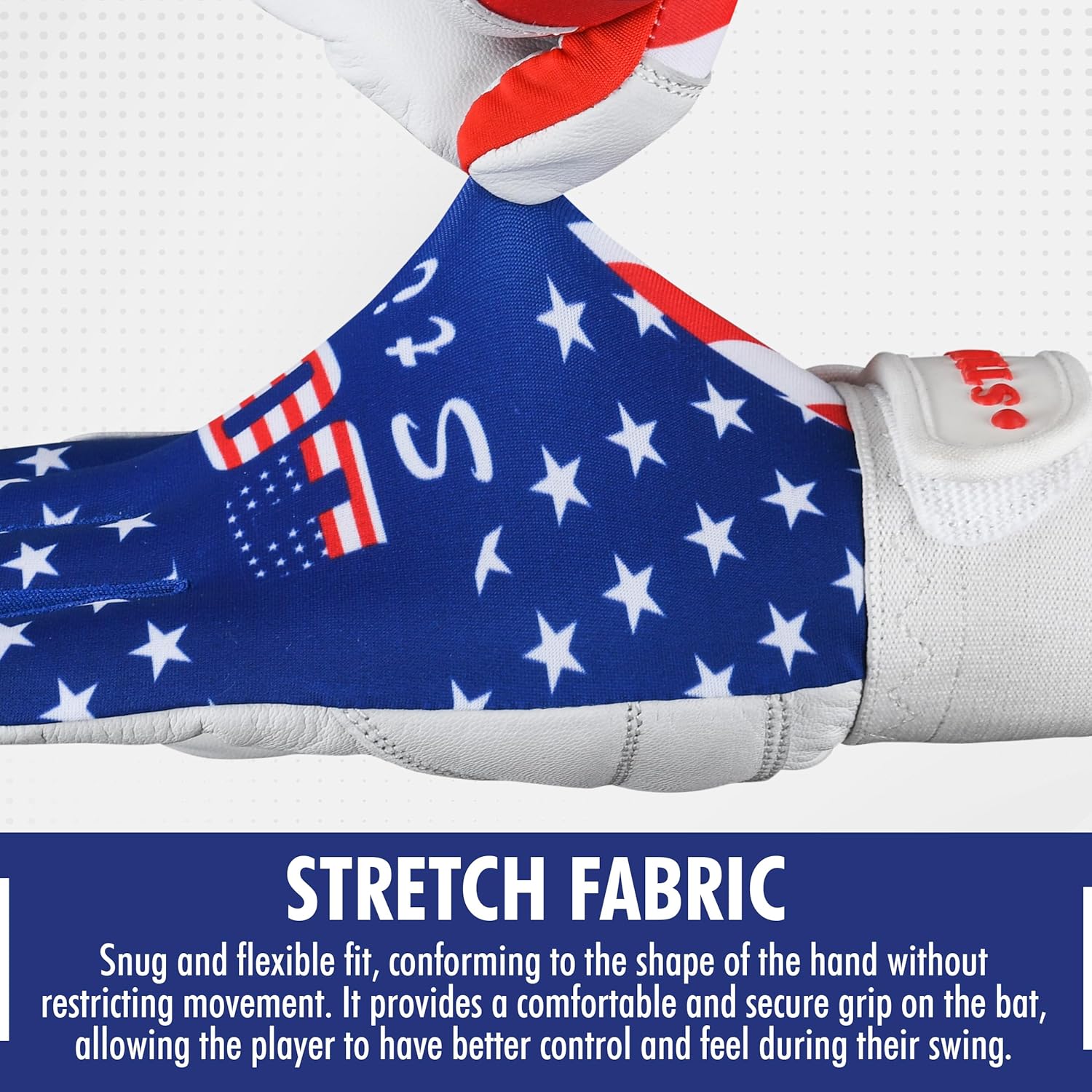Guantes de bateo de sóftbol, guantes de bateo de béisbol con bandera estadounidense, guantes de bateo para hombres, guantes de bateo de béisbol con