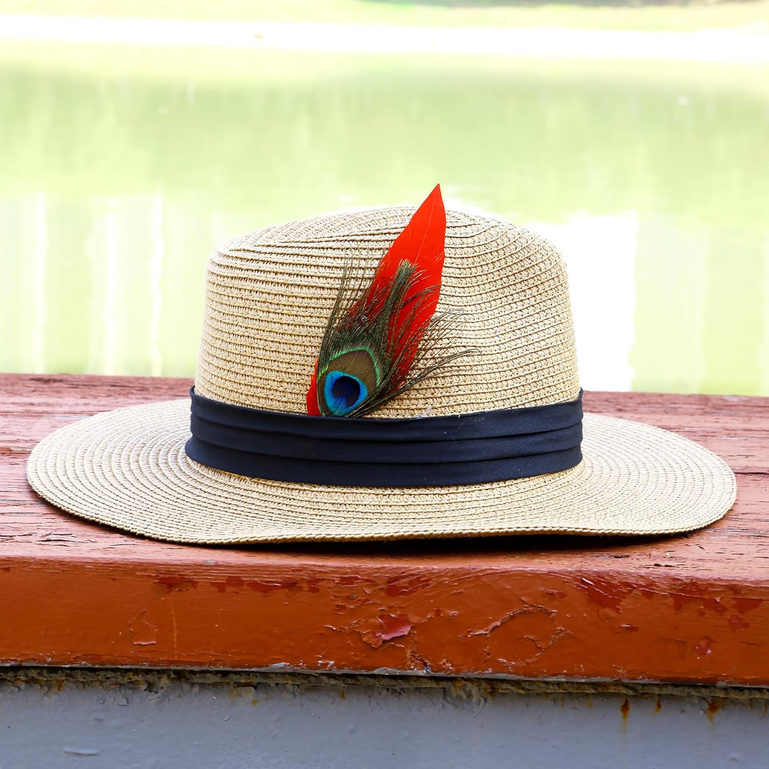 Plumas de sombrero 20 estilos surtidos de plumas para sombreros Fedora, accesorios coloridos de plumas reales para hombres y mujeres