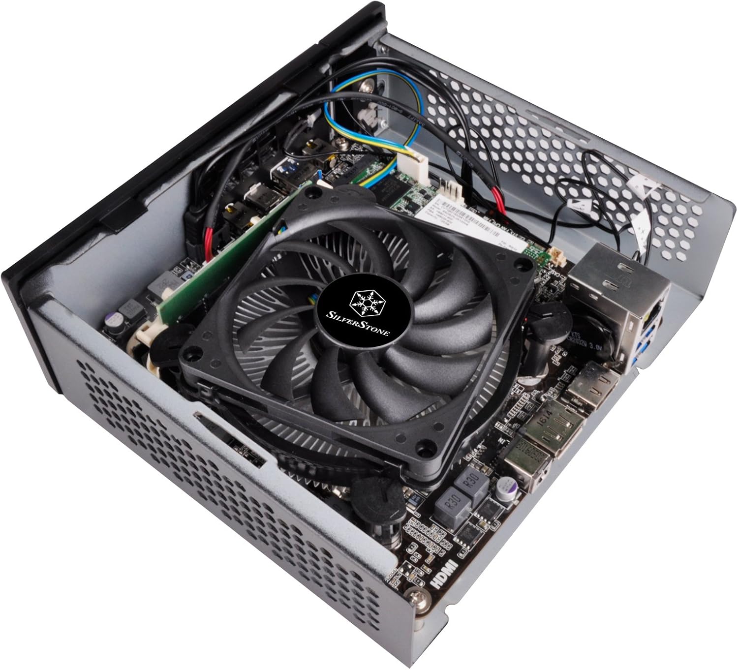 SilverStone Technology Silverstone NT08-115XP – Enfriador de CPU de perfil bajo de 1.299 in de altura para CPU Intel LGA115X y LGA1200,
