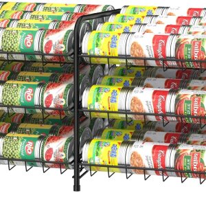 Organizador de latas, estante de almacenamiento de latas, organizadores de latas y almacenamiento para despensa, dispensador apilable de Organizador de latas, estante de almacenamiento de latas, organizadores de latas y almacenamiento para despensa, dispensador apilable de
