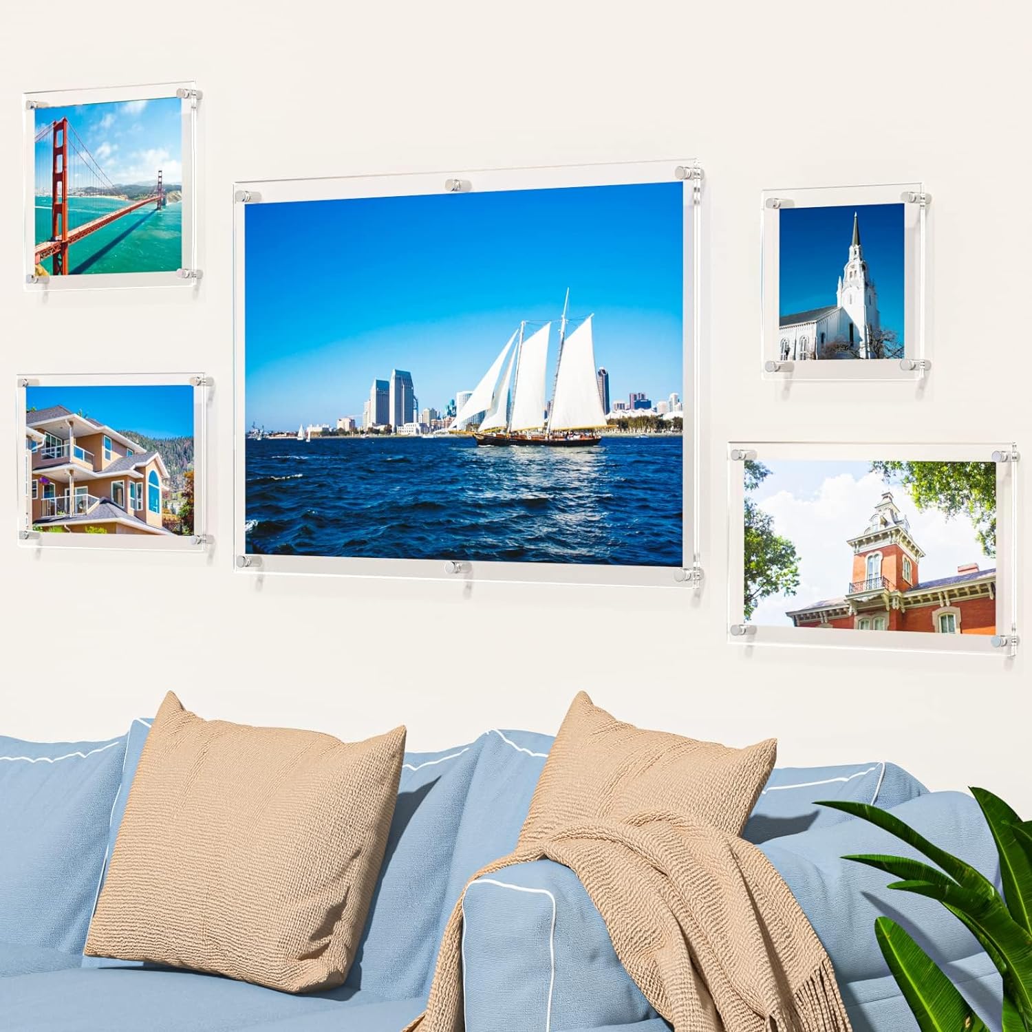 Niubee – Marco para fotografías, acrílico transparente