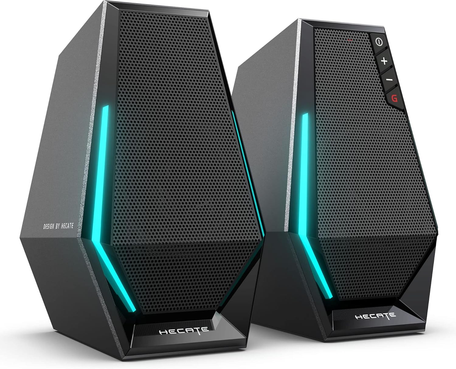 Edifier Altavoces de computadora G1500, altavoces Hecate para juegos con RGB, Bluetooth 5.3, entrada USB, entrada auxiliar de 0.138 in, color negro