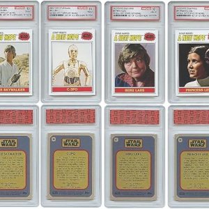 Star Wars Topps Cards 1977 Topps Edition Rare – Todas las gemas graduadas menta 10 condiciones – Recibirás el juego completo de los 12 Star Wars Topps Cards 1977 Topps Edition Rare – Todas las gemas graduadas menta 10 condiciones – Recibirás el juego completo de los 12