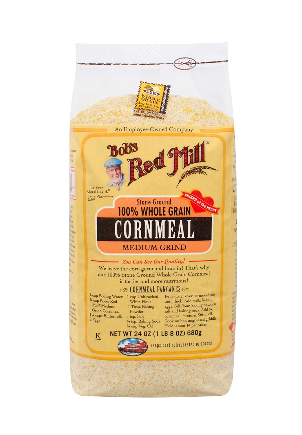 Bobs Red Mill Harina de maíz, 24 onzas