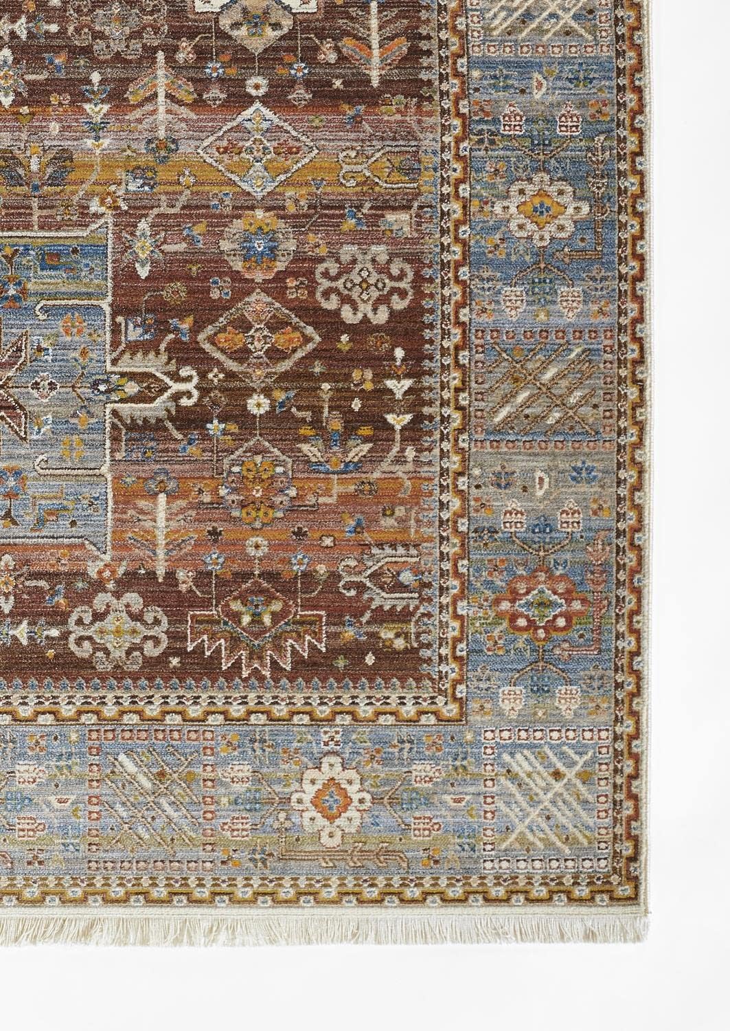 Momeni Izmir – Alfombra de poliéster con respaldo de algodón, multicolor, 2 x 3 pies