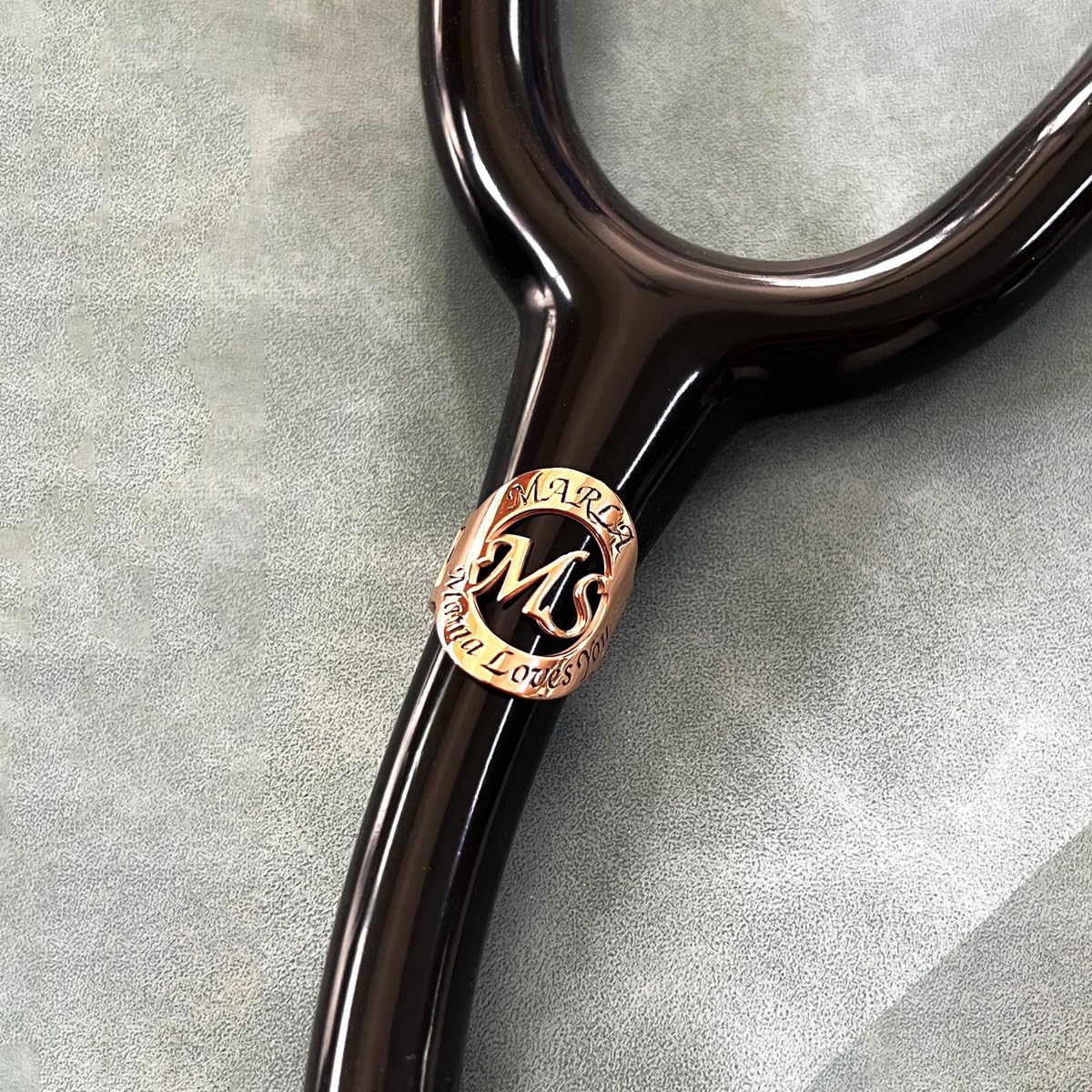 Stethoscope ID Tag – Personalized Name Tag- Handmade Nursing ID Charm-Graduation Gift For Nurse (Custom Initial,Name & Text)