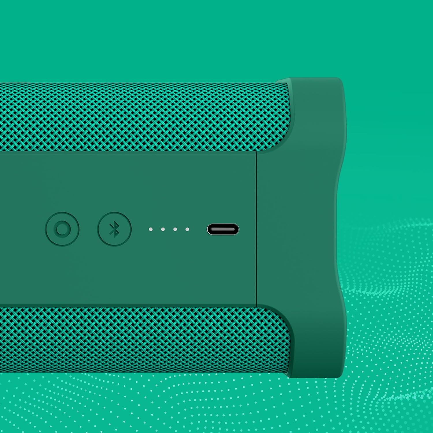 Terrain XL Altavoz Bluetooth inalámbrico – IPX7 impermeable altavoz portátil, batería de 18 horas, muñequera de nailon, verdadero estéreo inalámbrico