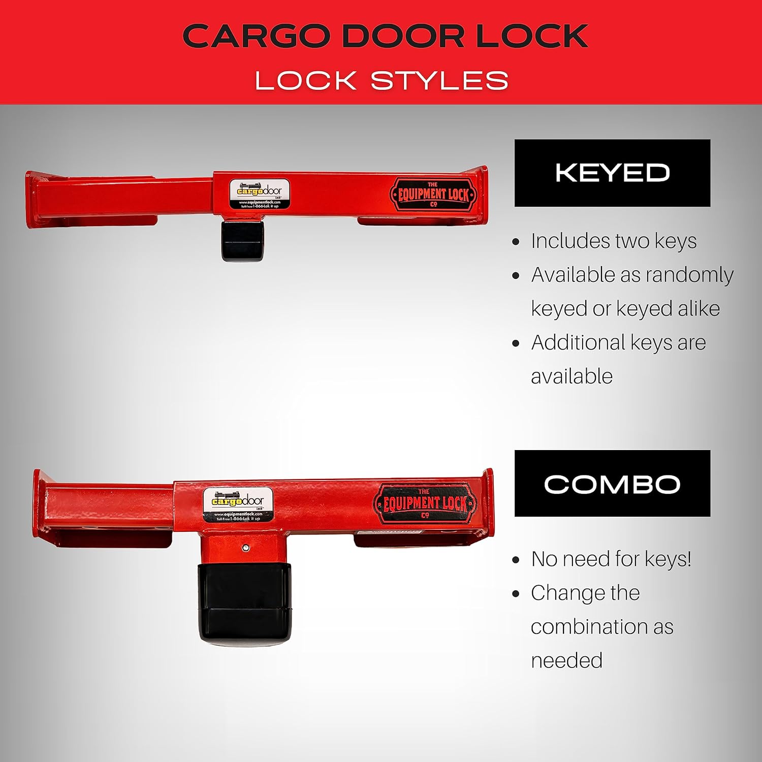 Cerradura de puerta de carga para equipos, combinación, cerradura de puerta de carga de acero, accesorios y almacenamiento para camiones, cerradura