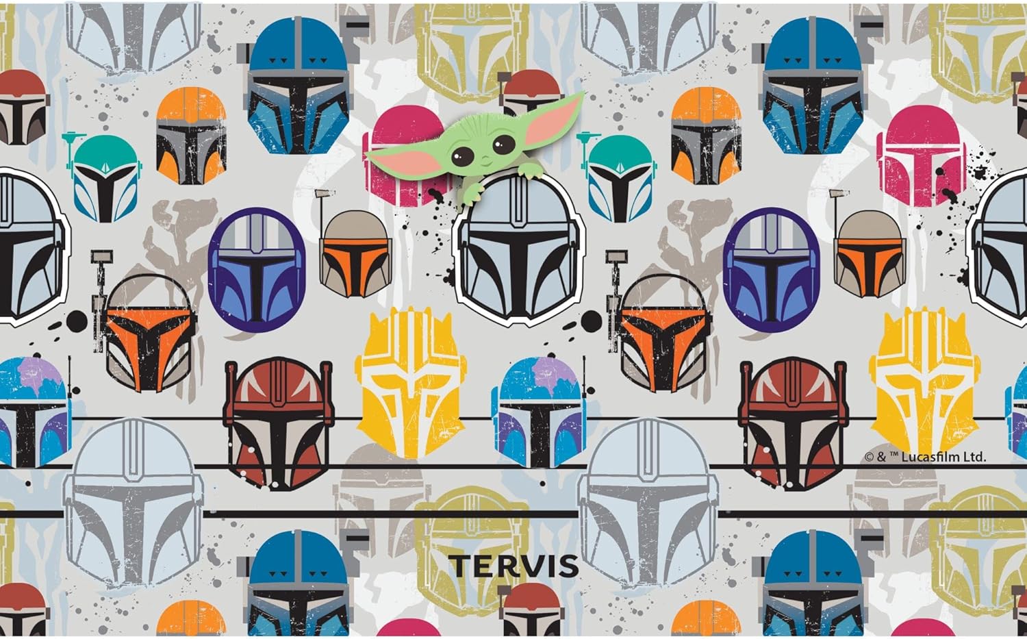 Tervis Vaso aislado de triple pared de Star Wars The Mandalorian Peekaboo mantiene las bebidas frías y calientes, 20 onzas, acero inoxidable