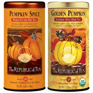 The Republic of Tea Tés de calabaza de otoño de edición limitada – Paquete de té de calabaza y calabaza dorada – 50 y 36 bolsas de té The Republic of Tea Tés de calabaza de otoño de edición limitada – Paquete de té de calabaza y calabaza dorada – 50 y 36 bolsas de té