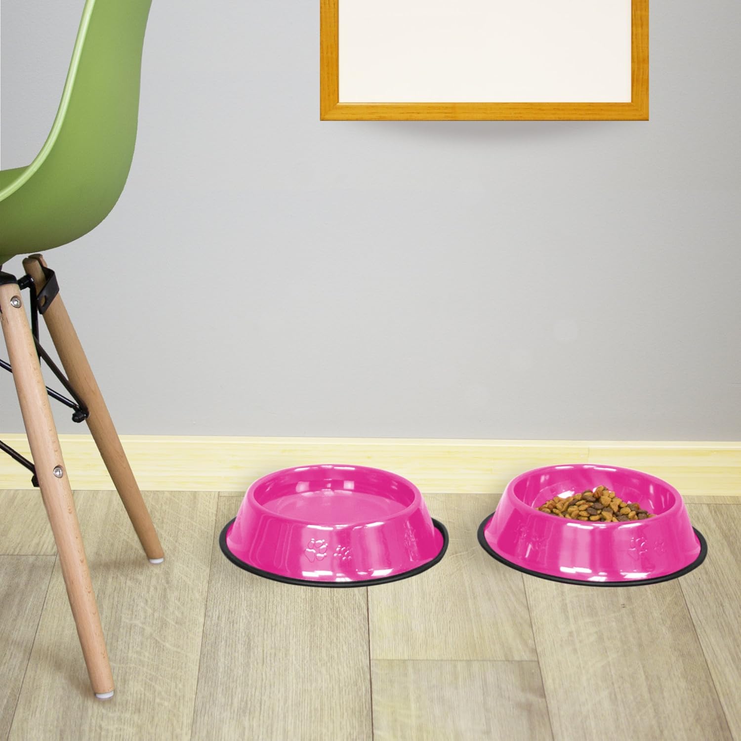 Platinum Pets – tazón de acero inoxidable para gatos y perros que no se vuelca
