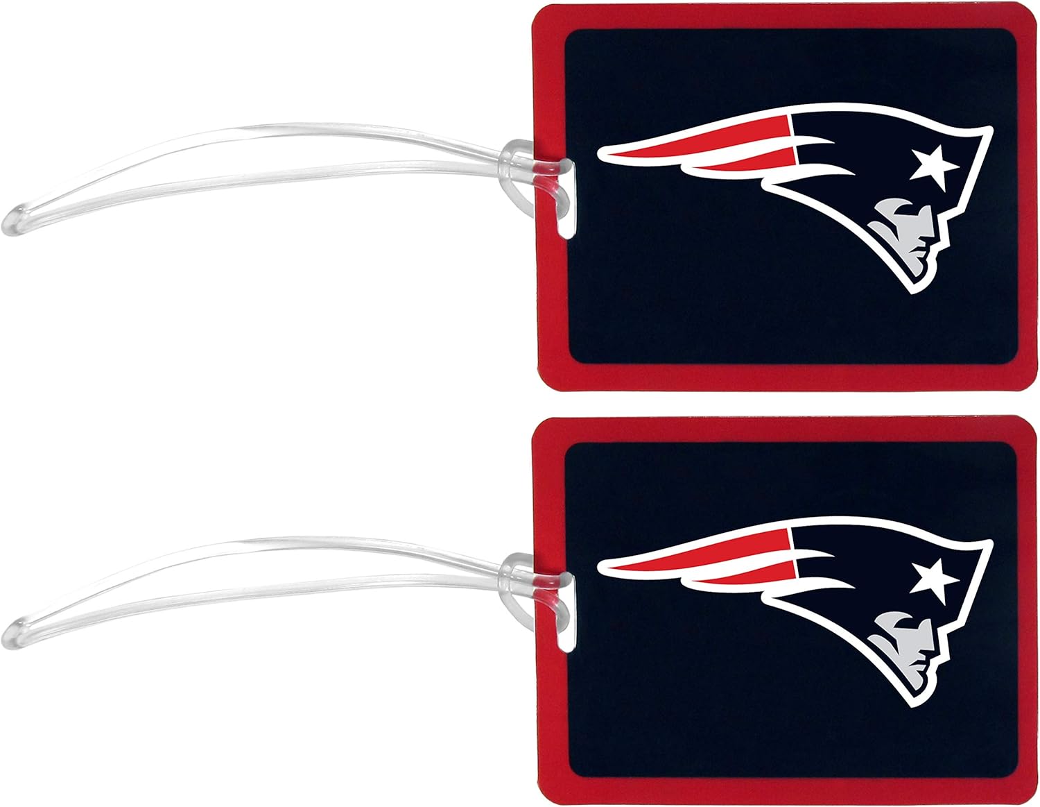 NFL New England Patriots – Etiqueta de vinilo para equipaje, 2 unidades, color azul