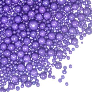 Gránulos morados para decoración de pasteles, perlas de azúcar comestibles, chispas de caramelo de tamaño mixto, decoración de cupcakes, decoración Gránulos morados para decoración de pasteles, perlas de azúcar comestibles, chispas de caramelo de tamaño mixto, decoración de cupcakes, decoración