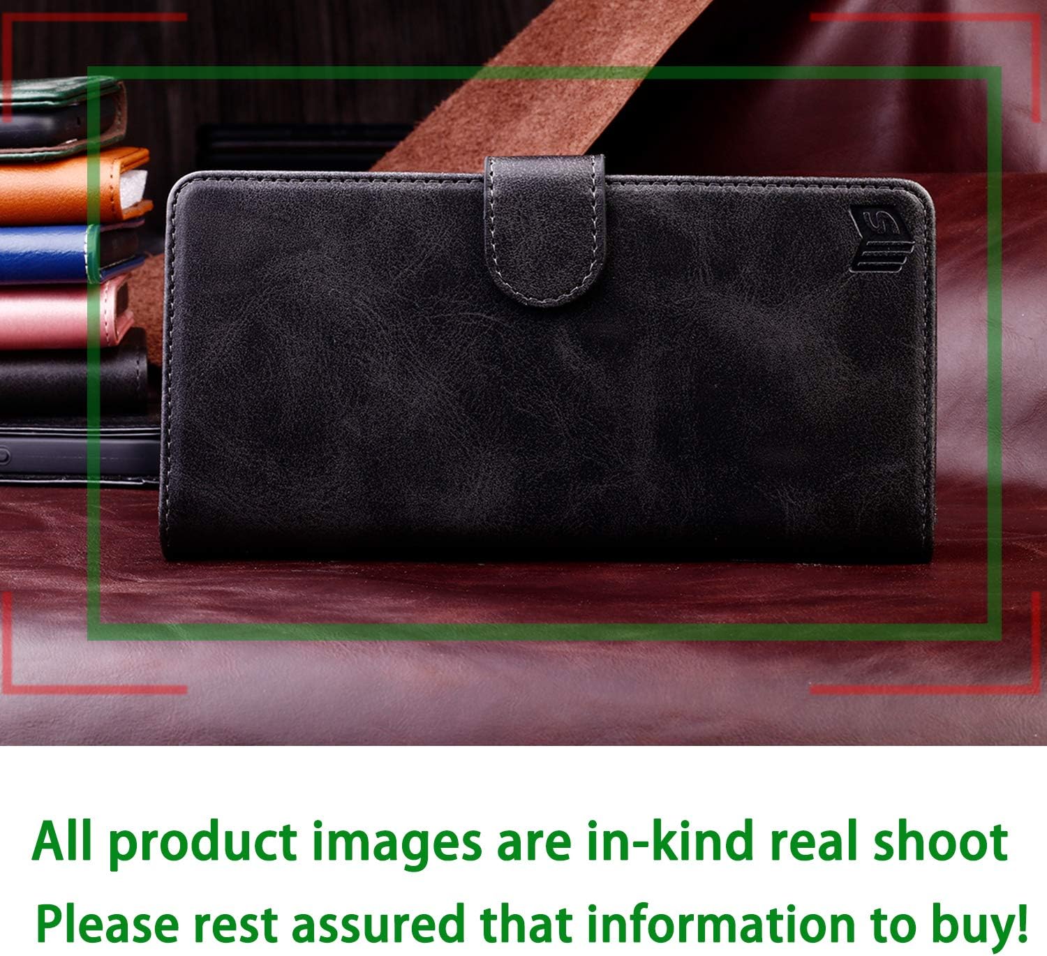 SUANPOT Funda tipo cartera de piel sintética con bloqueo RFID, para iPhone 78SE2SE 3rd 2022 de 4.7 pulgadas, con bloqueo RFID, tarjetero y