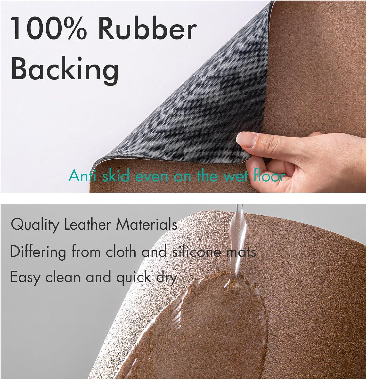 LIMNUO Tapete para cafetera, tapete para cafetera, tapete absorbente para secar platos para encimera de cocina, debajo de la cafetera, cafetera,