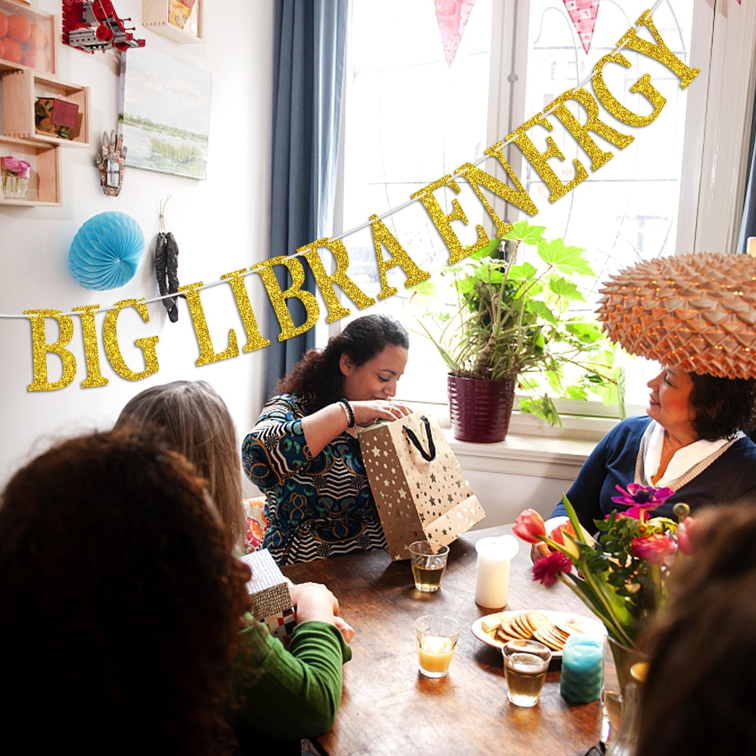 Big Libra Energy – Cartel de cumpleaños, temporada de Libra, zodiaco Libra, horóscopo, astrología, 12 suministros de decoración de fiesta de