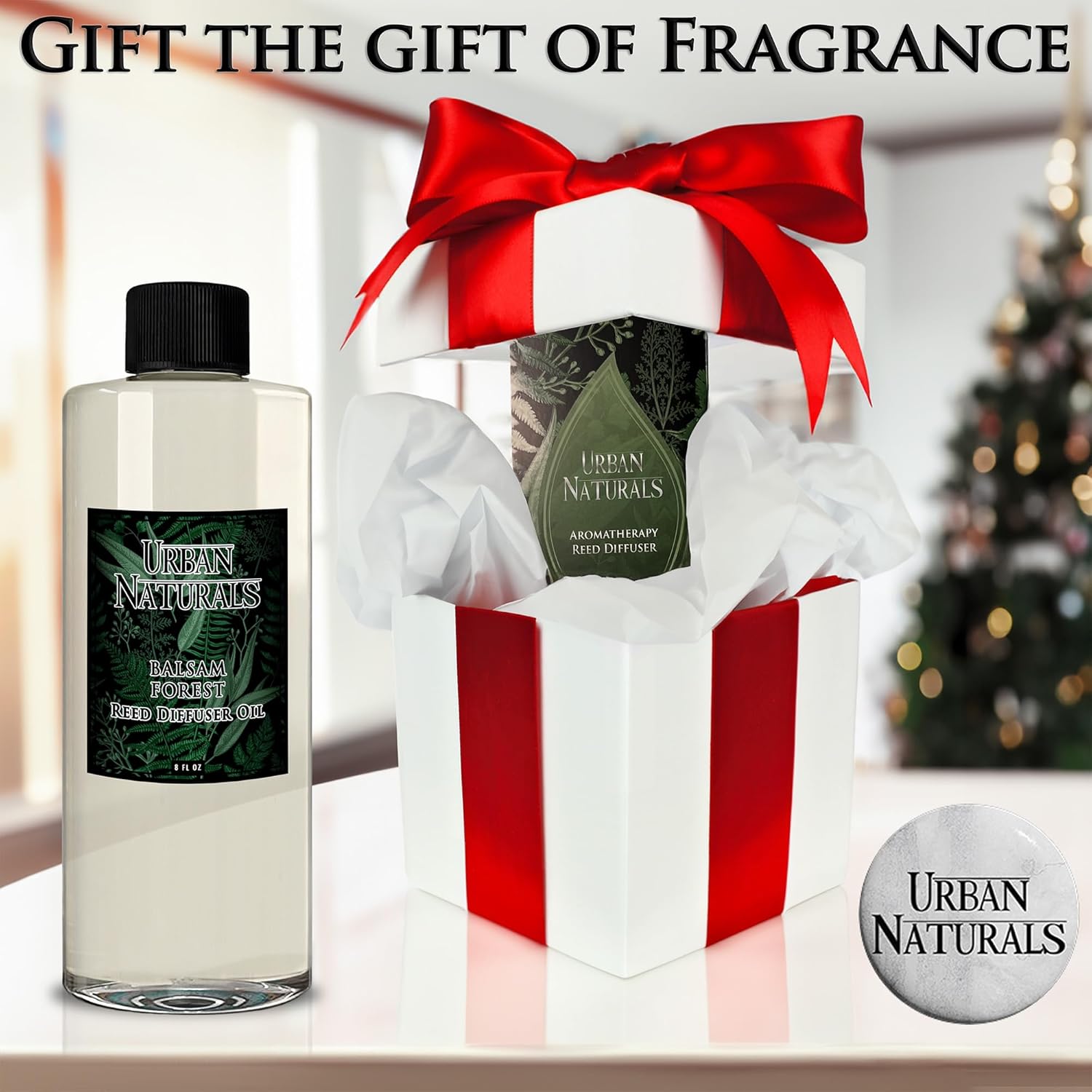 Urban Naturals Repuesto de difusor de varillas de aceite esencial de verbena de limón, tamaño grande de 8 onzas, incluye un juego gratis de varillas