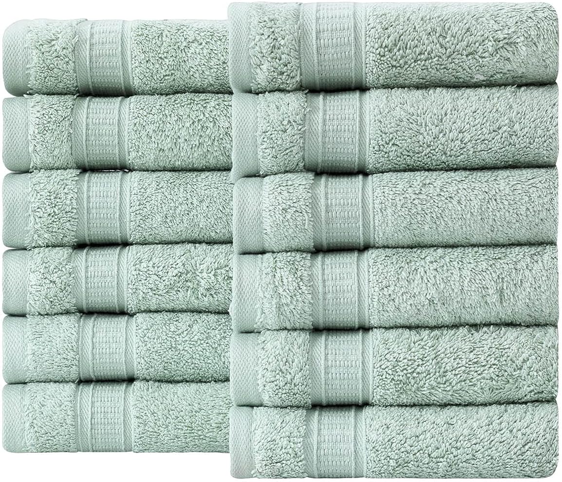 Toallas de algodón turco de lujo de fácil cuidado, extrasuaves y absorbentes, calidad de hotel y spa, toallas turcas de cocina y baño por LA’ HAM