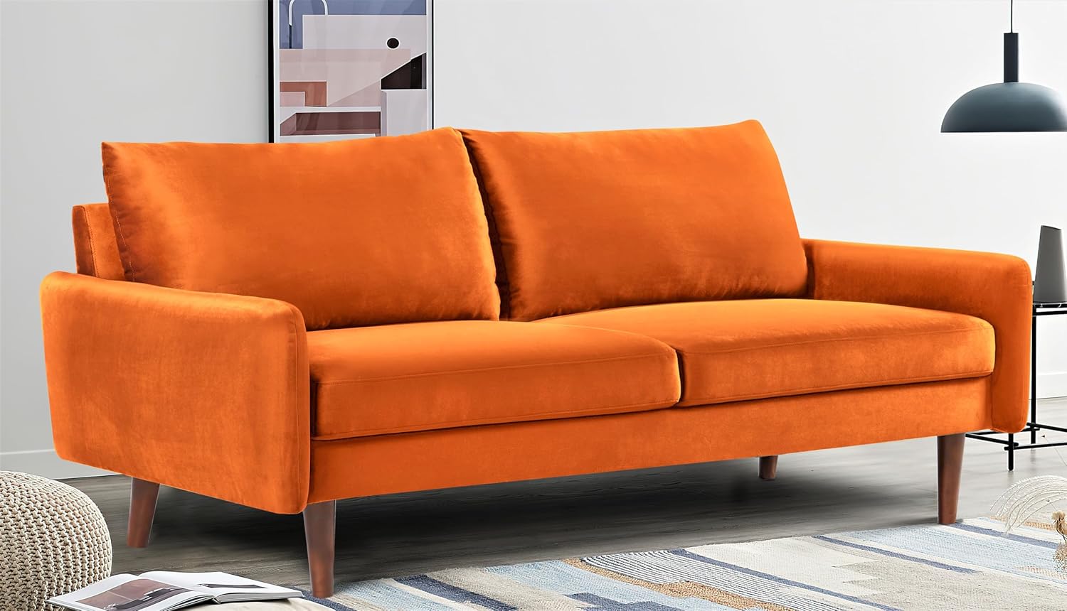 Container Furniture Direct Kent – Juego de sofá de 2 piezas para salas de estar modernas y espacios compactos, muebles de estudio con diseño