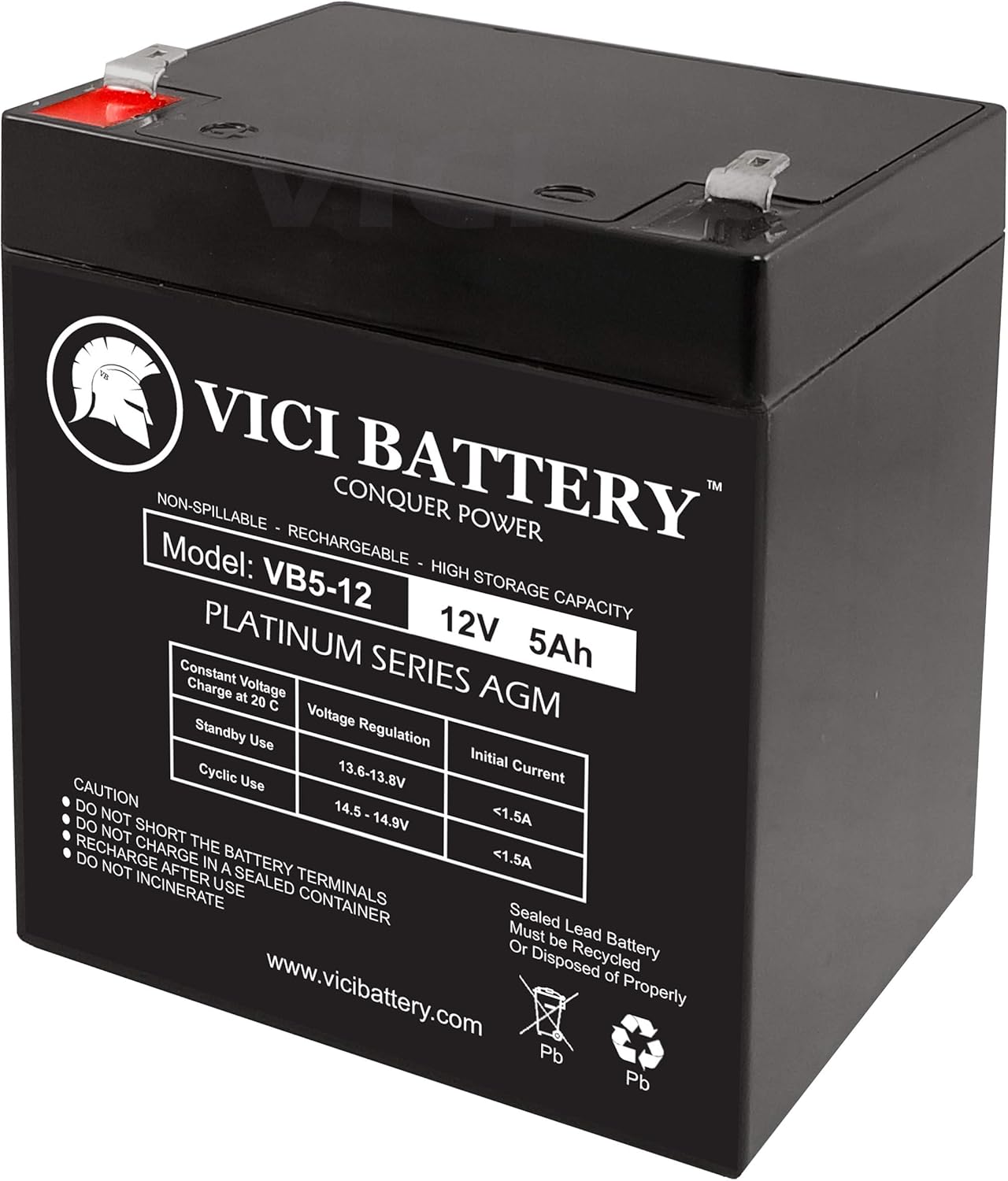 Batería VICI de 12 V 5 AH SLA para Xantrex XPower Solar Jump Starter  6 unidades