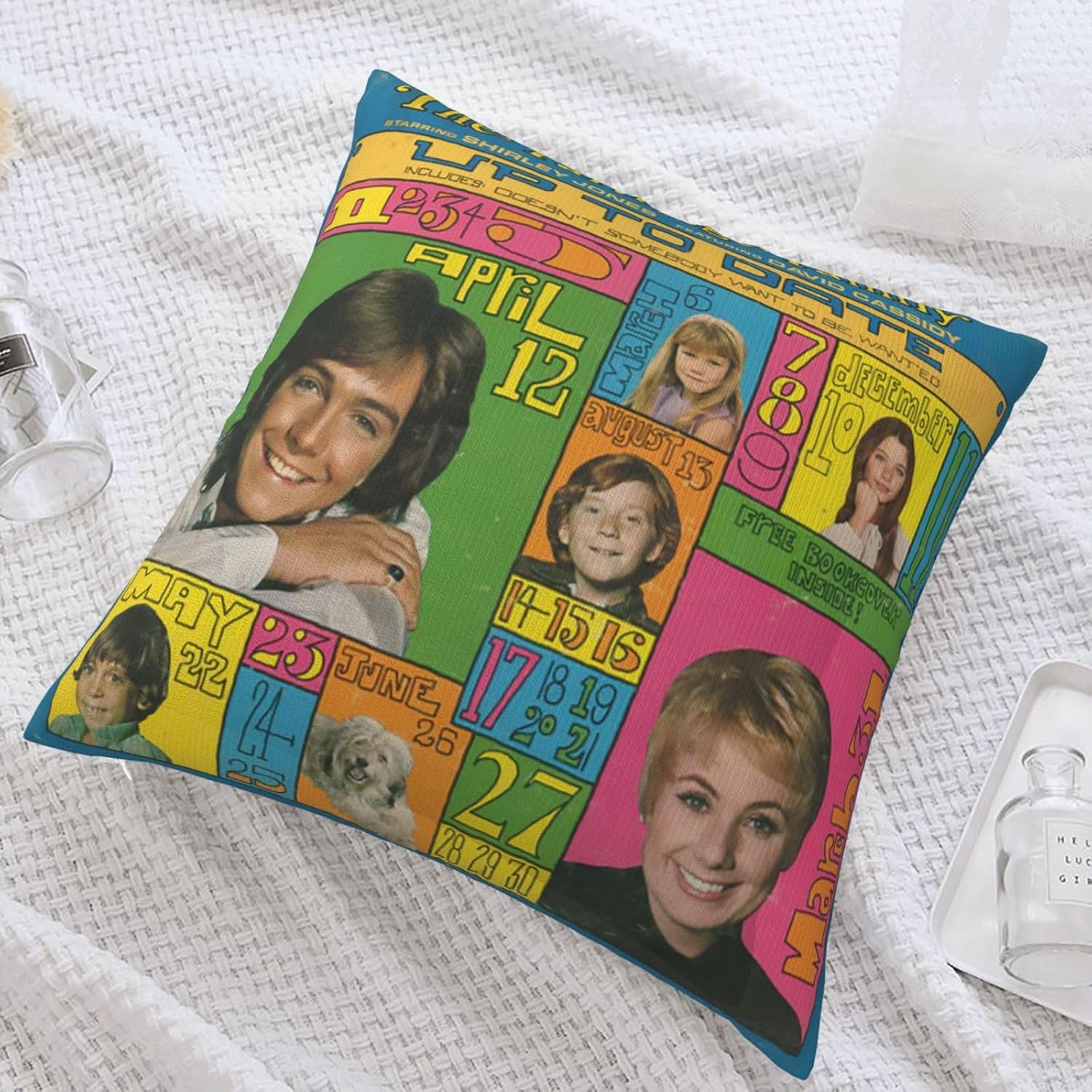 David Actor Cassidy – Fundas de almohada de 18 x 18 pulgadas, funda de almohada para exteriores para decoración de sofá