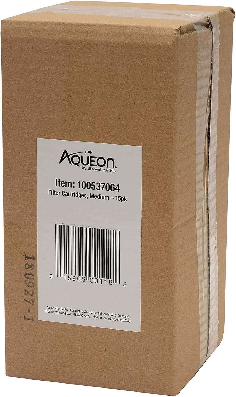 Aqueon – Cartuchos de repuesto para filtro paquete de 15 filtros tamaño M