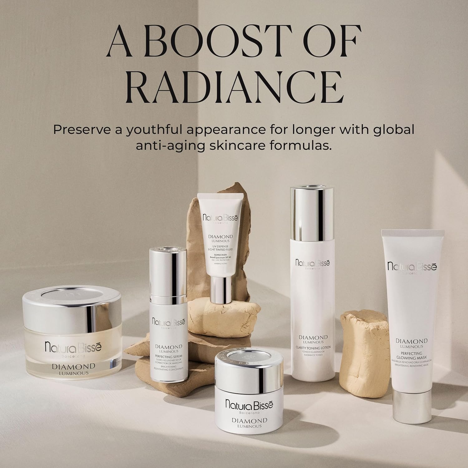 Natura Bissé Diamond Luminous Perfecting Glowing Mask – Máscara facial iluminadora hidrata, ilumina y suaviza, 3.5 onzas