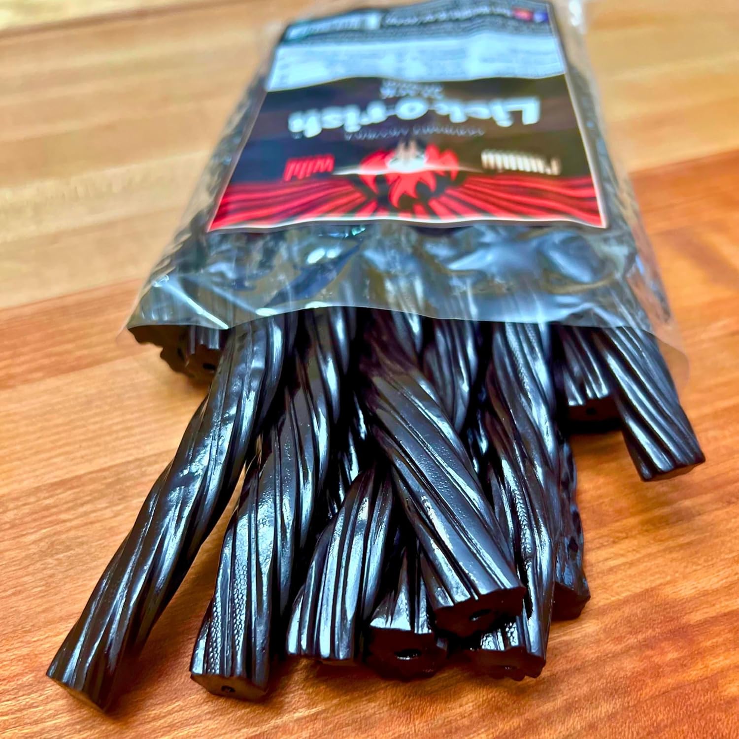 Caramelo de regaliz negro  Lick-o-rish 3 libras en total (juego de 3 bolsas, 1 libra cada una)