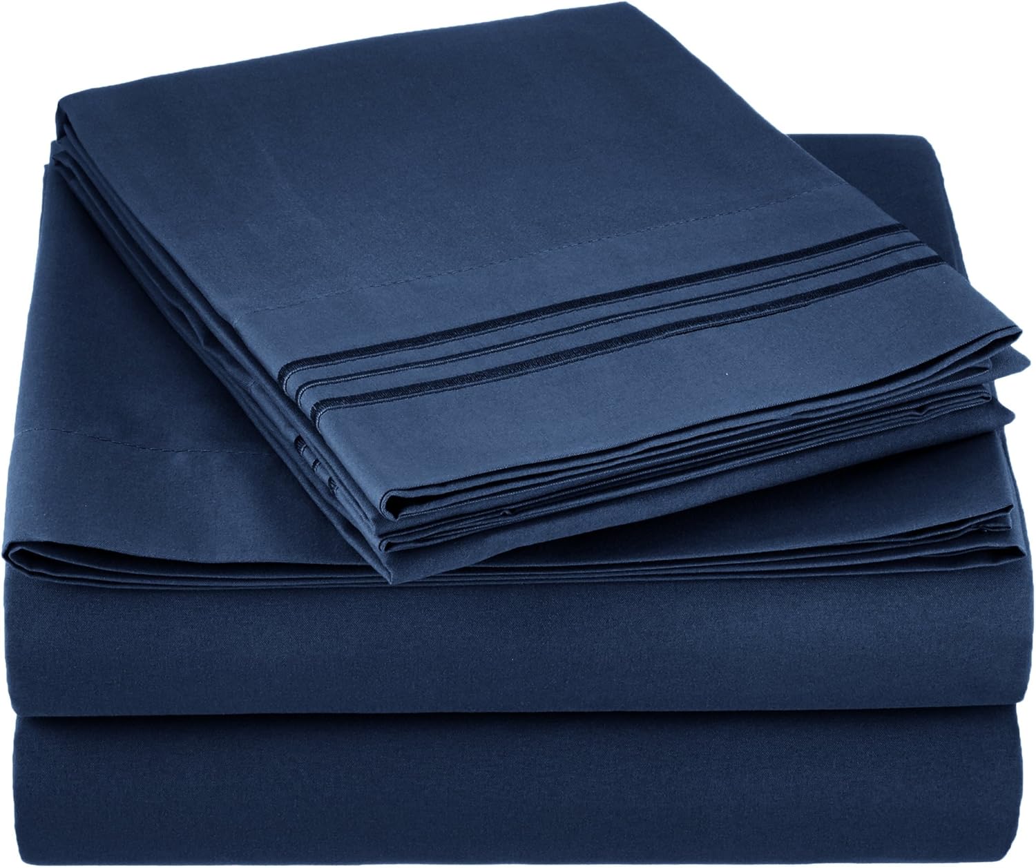 Juego de sábanas suaves de tamaño matrimonial, ropa de cama transpirable y lujosa con correas elásticas integradas para las esquinas, colección