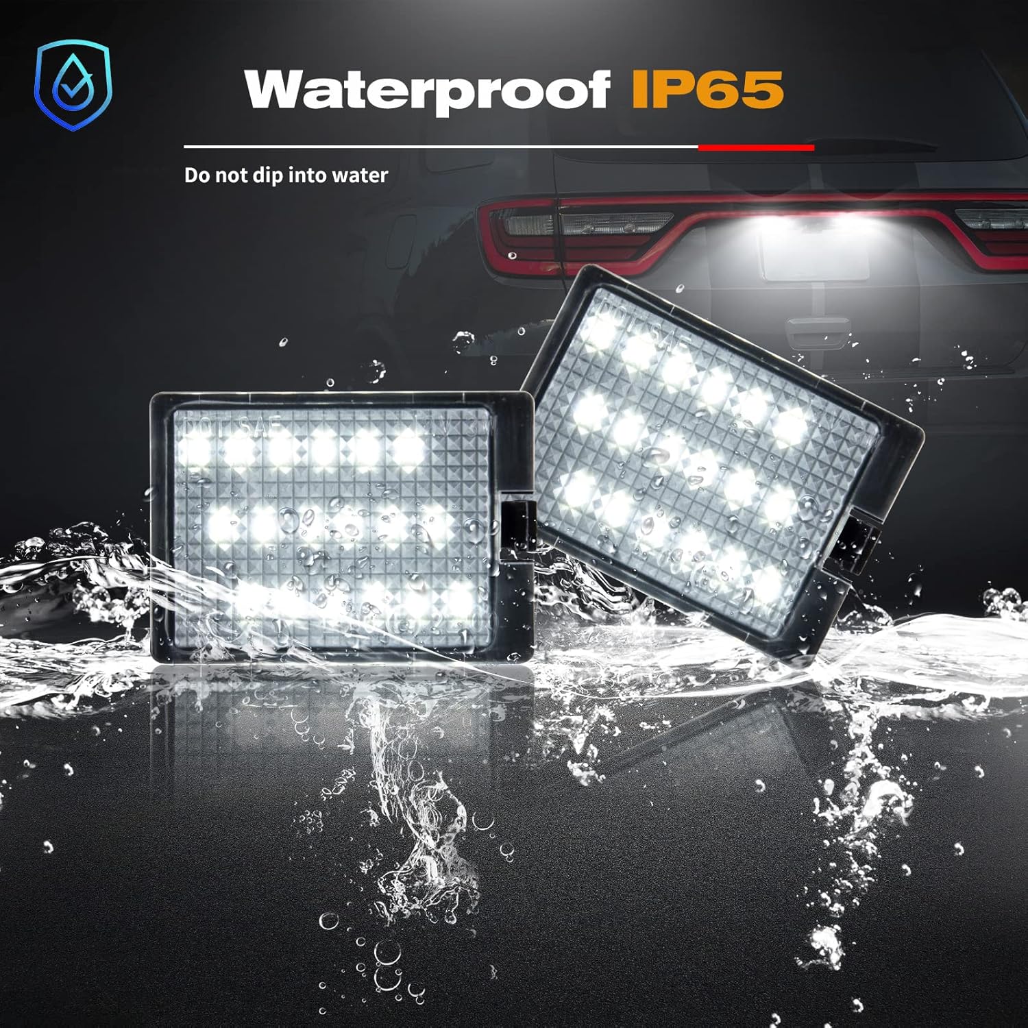 Gempro Luces LED para matrícula, lámparas traseras para camioneta Dodge Durango 2014 2015 2016 2017 2018 2019 2020 2021 2022