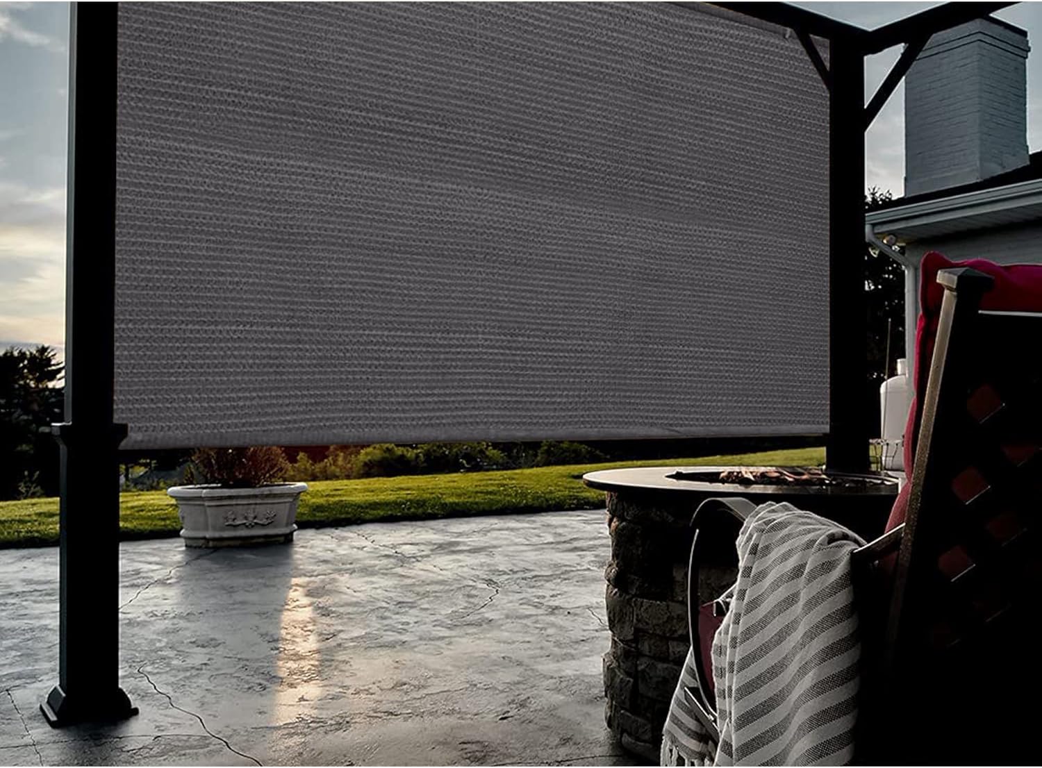FAIR WIND Tela para sombra 90% para el sol, pantalla de privacidad, toldo para patio, con ojales, red para jardín, pérgola, al aire libre, 10 x 10