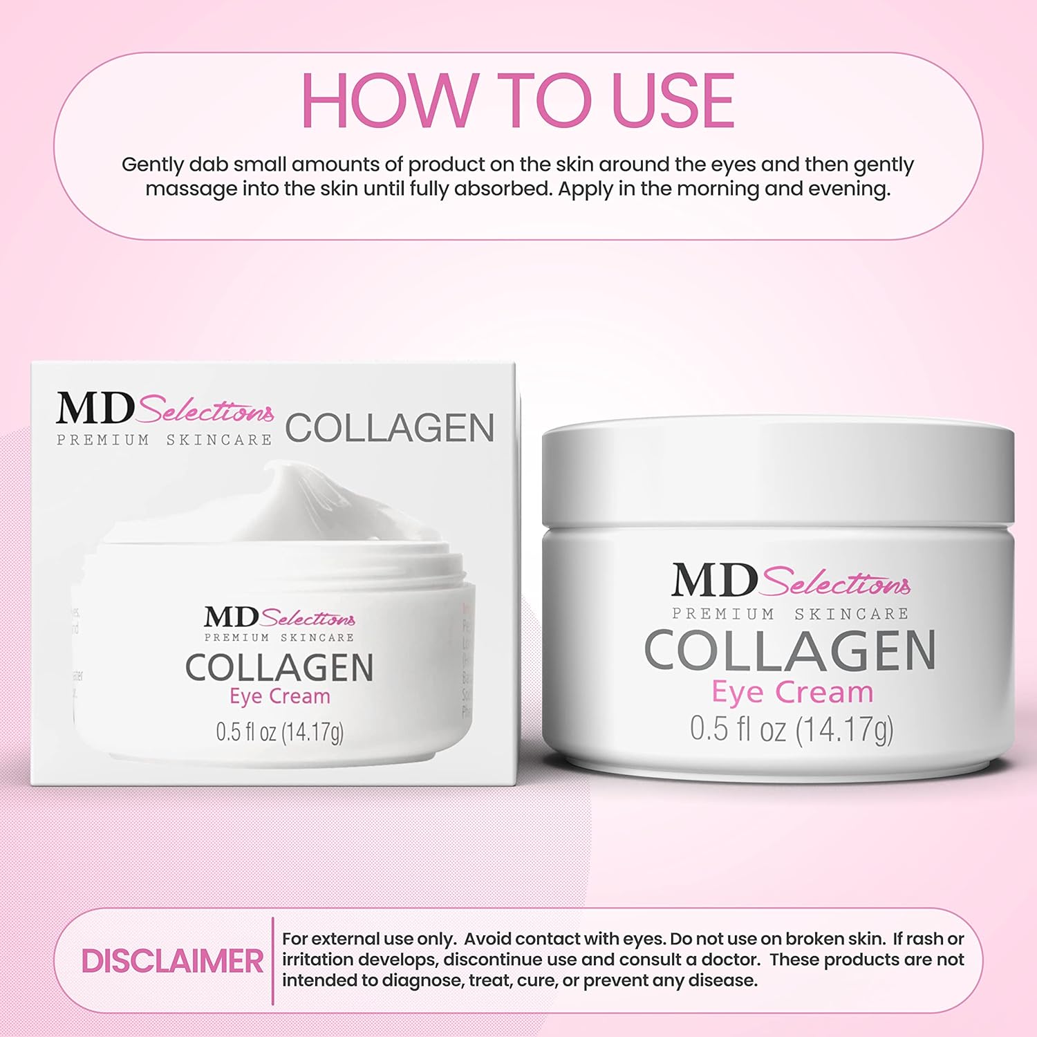 Crema de levantamiento de ojos  Crema de ojos  Crema de ojos con colágeno antienvejecimiento para arrugas, tratamiento debajo de los ojos para