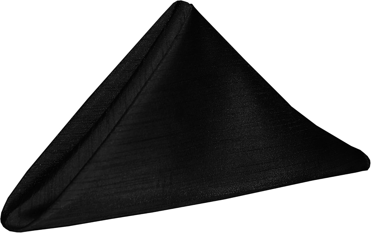 Ultimate Textile -10 docenas – Reversible Shantung Satin – Majestic – Servilletas de tela de 20 x 20 pulgadas, color negro