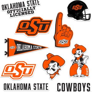 Oklahoma State University – Juego de 9 calcomanías de vinilo grandes de lujo de 9 quilates, para laptop, botella de agua, álbumes de recortes, Oklahoma State University – Juego de 9 calcomanías de vinilo grandes de lujo de 9 quilates, para laptop, botella de agua, álbumes de recortes,